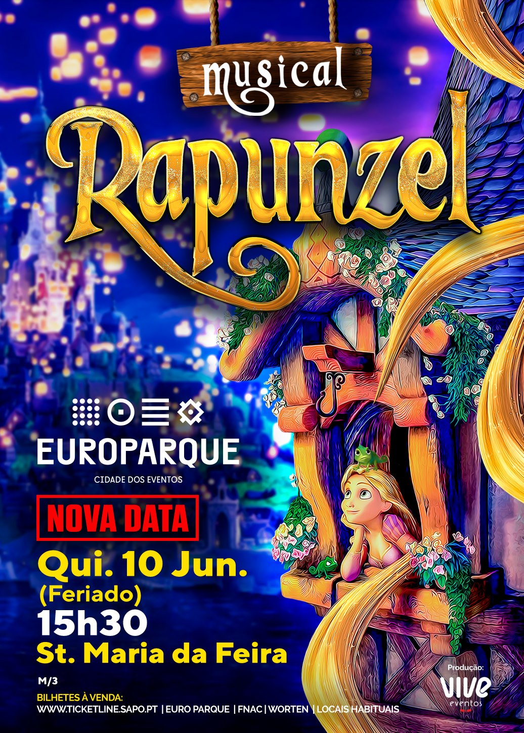 Musical Rapunzel – 10 De Junho No Palco Do Europarque